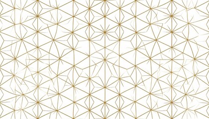 Fototapeta premium Abstract Seamless Geometric Pattern with Vintage Floral Ornament, Retro Decorative Wallpaper and Repeating Vector Textile Design