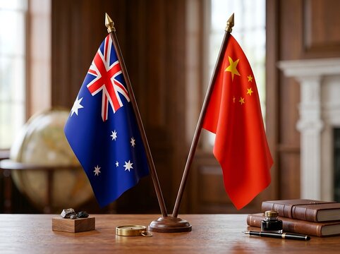 Trade, Logistics, and Technology Connection of Australia and China. Complex bilateral relations, trade partnerships, economic intertwining, logistics networks, and shared technological dependency