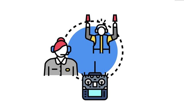 Air traffic controllers. Ground marshaling agents. And drone operators working together