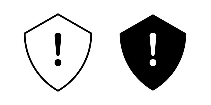 Notice icon thin pictograms set