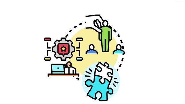Business strategy involving aligned coordination fostering teamwork, problem solving, and seamless integration for achieving common goals and successful project implementation