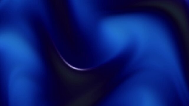 Procedural abstract background of black and blue gradient color of satin