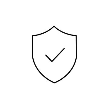 Security shield check icon