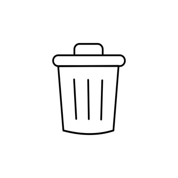 Trash can delete icon