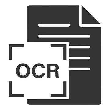 OCR optical character recognition icon symbol