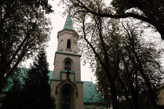 Cieszyn, Poland. Church of the Holy Trinity (Polish:Kości&oacute;ł św. Tr&oacute;jcy w Cieszynie), a Roman Catholic branch church from 1594, built in the Gothic - Renaissance style.