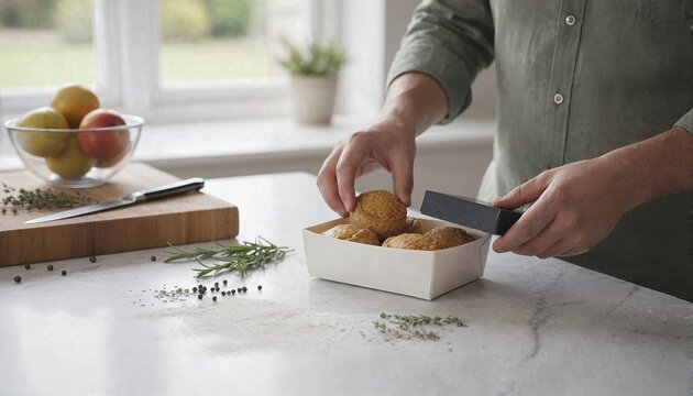 Couple preparing savory pies in a warm home kitchen