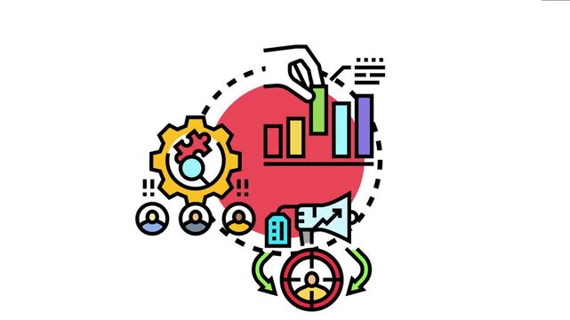 Analytical research approach combining data analysis, team collaboration, business strategy, marketing targeting, and process optimization to achieve effective project development