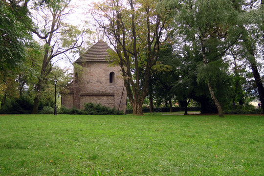 Cieszyn, Poland. St. Nicholas' Rotunda (Polish:Rotunda św. Mikołaja w Cieszynie) is the only Romanesque rotunda in Poland preserved with its nave vault.
