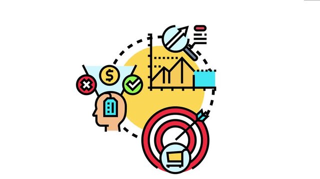 Concept visualizing the systematic process of collecting, analyzing, and interpreting data to inform decisions, optimize strategies, and achieve business objectives