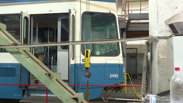 Tram Depot. A Second Life for Old Swiss Trams. The capital of Switzerland is providing Vinnytsia with modernized low-floor trams to help the city cope with the sharp increase in passenger traffic.