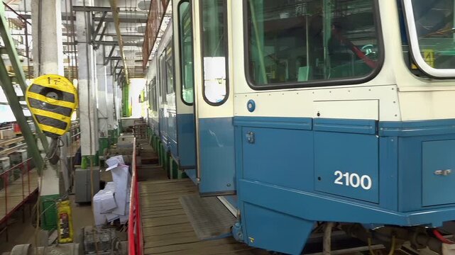 Tram Depot. A Second Life for Old Swiss Trams. The capital of Switzerland is providing Vinnytsia with modernized low-floor trams to help the city cope with the sharp increase in passenger traffic.