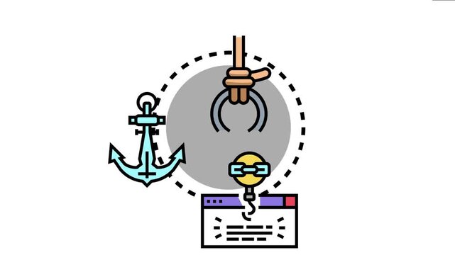 Digital anchor and grappling hook icons illustrate powerful concepts of online connection, search engine optimization, and secure digital linking, symbolizing web stability