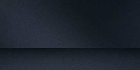 Black dark gray muted cool graphite charcoal blue abstract elegant background. Drapery. Curtain. Fabric material. Soft folds. Wave stripe line. Gradient. Empty space. Design. Template. © Dul
