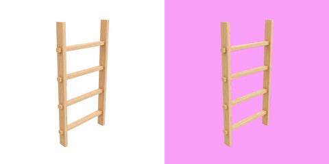 Small wooden ladder for home decoration © Real PNG