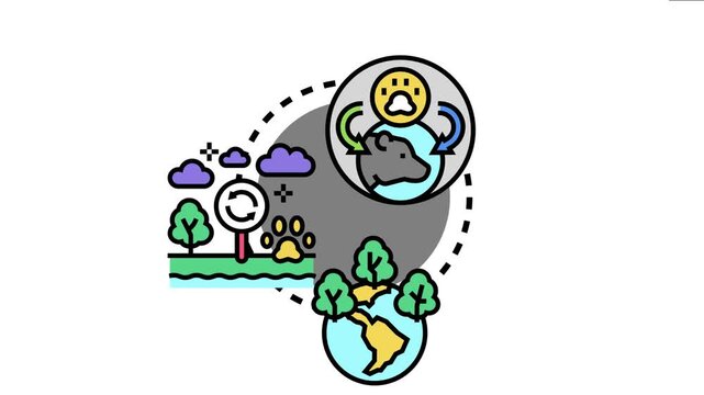 Animals living in their natural habitat visualize the vital interconnectedness of terrestrial ecosystems, emphasizing biodiversity, wildlife conservation, and ecological balance