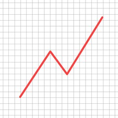 Obraz premium Financial Growth Chart Showing Business Progress and Recovery