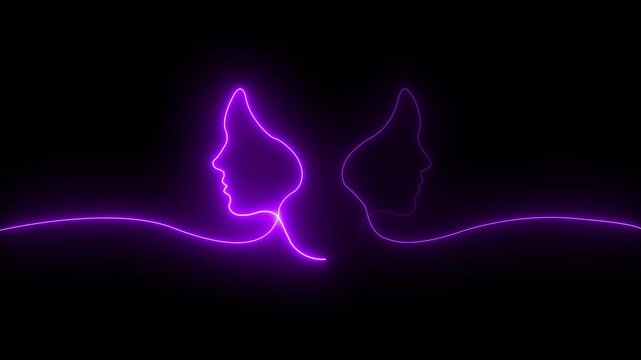 The neon symbol indicates that ultimate victory is achieved through mutual cooperation