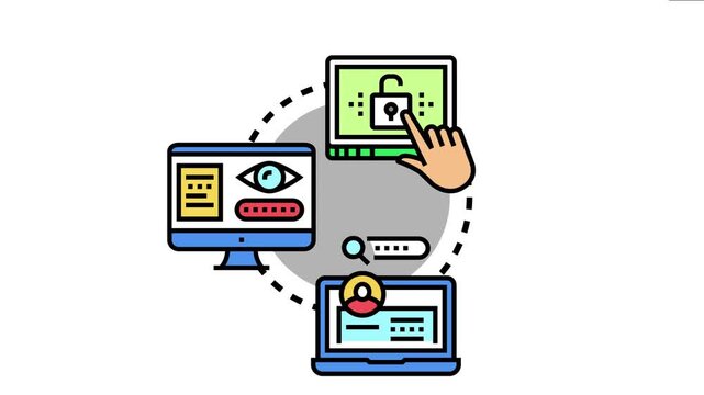 Anonymous user accessing digital services, highlighting concepts of privacy, unauthorized access, and data security protection for online platforms and computer networks