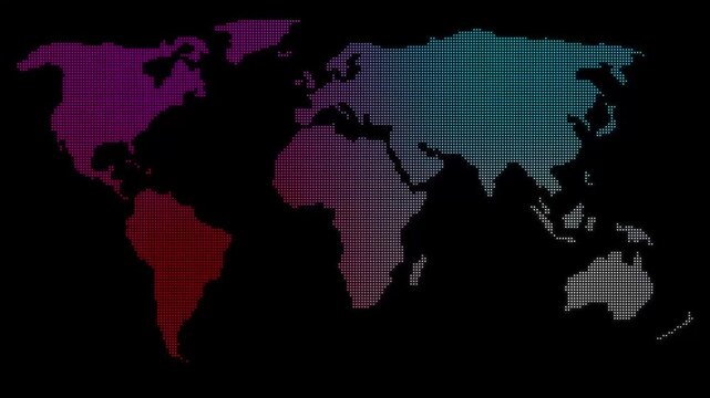 World map dots clean digital background design for global visuals. World map dots connectivity concept for network scenes. World map dots category element