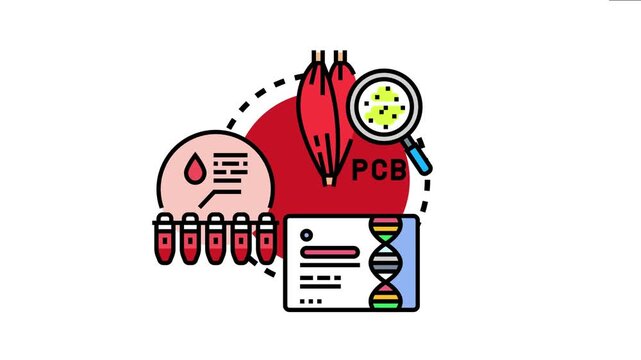 Medical showing antibody collection materials for analyzing blood samples, dna, and tissue, used in concept of scientific pollution research, health analysis, and laboratory testing