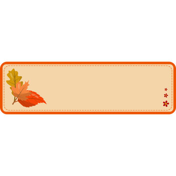 Autumn Floral Label Collection