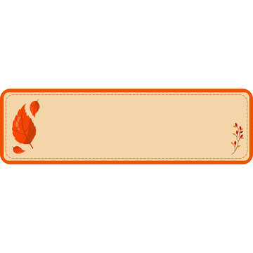 Autumn Floral Label Collection