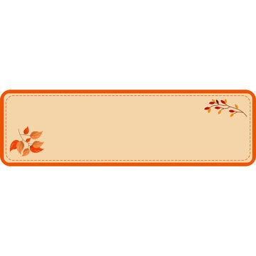 Autumn Floral Label Collection