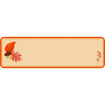 Autumn Floral Label Collection