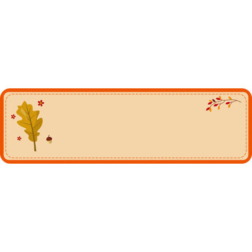 Autumn Floral Label Collection