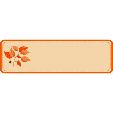 Autumn Floral Label Collection