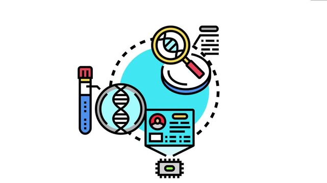 Antigen discovery workflow showing dna analysis, lab research and bioinformatics data processing for diagnostics, vaccine and immunotherapy development in biotechnology labs