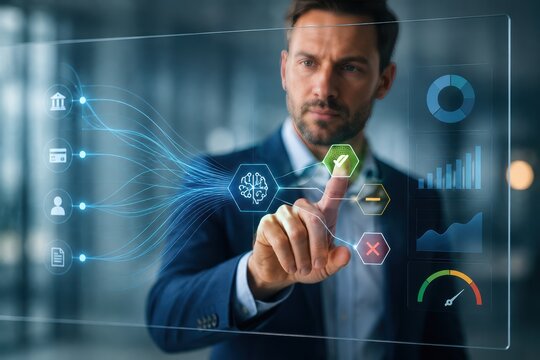 AI Credit Decision and Transaction Risk Analysis on Transparent Interface