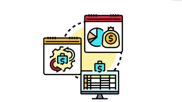 Application deployment expense calculation. Budget planning. And financial management illustrate the costs and economic factors involved in bringing software solutions to market