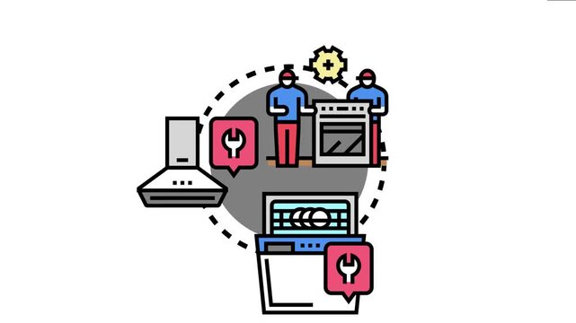 Expert technicians offering comprehensive appliance repair services, providing maintenance assistance and parts replacement for various household devices like ovens, dishwashers, and range hoods