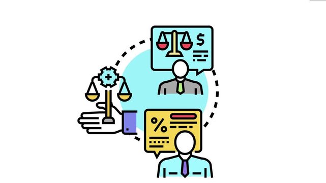 Business persons evaluating legal. Financial. And technical aspects. Demonstrating the integrated application of specialized knowledge. Experience