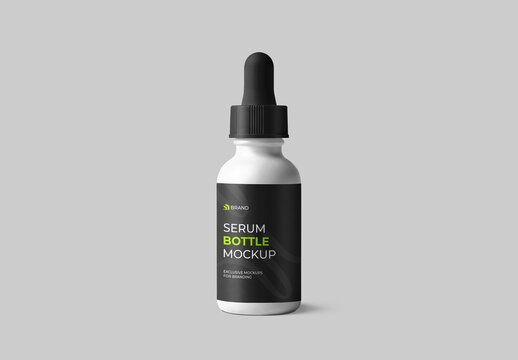 Serum Dropper Bottle Mockup