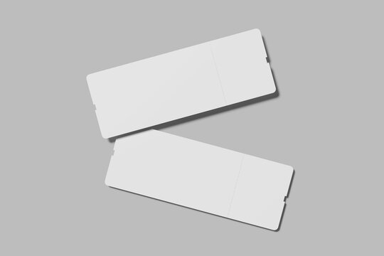 Boarding Pass Blank Mockup