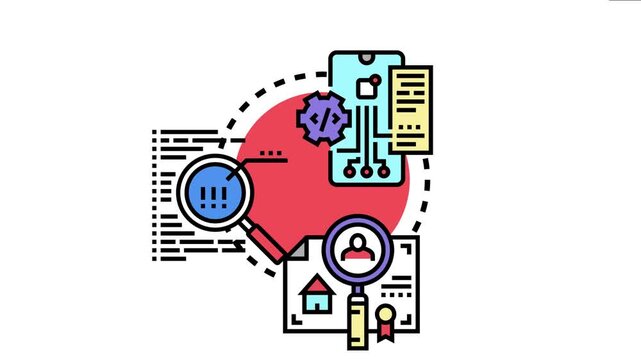 Application security testing process identifying digital vulnerabilities and reporting findings, ensuring data protection and system integrity with thorough analysis