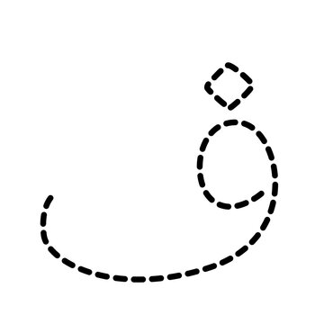Simple dotted hijaiyah Arabic letter vector for creative Islamic layouts.