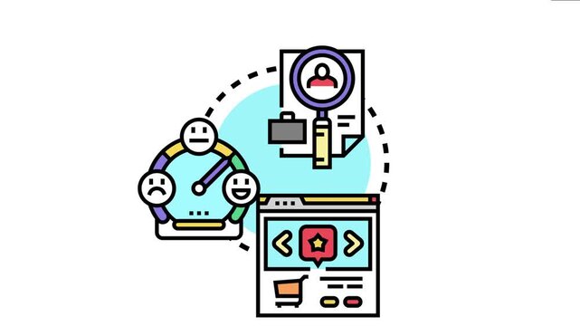 Appointment confirmation badge concept showing online booking process, user experience feedback, digital documentation, and service scheduling for management and client satisfaction