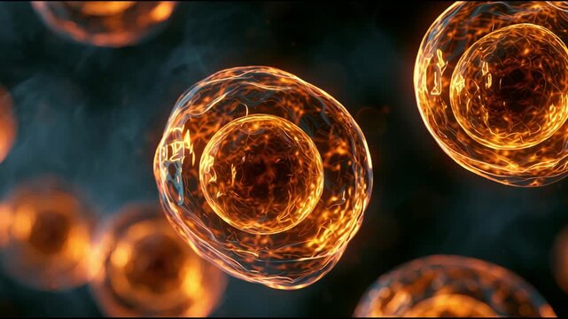 Cells move and vibrate in a lab setting. Researchers study their activity and behavior to understand cellular functions.
