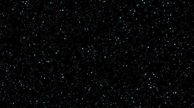 Dark night sky filled with small blue stars creates a minimal cosmic space texture background. Astronomy documentation projects use this night sky. Night sky glows blue.