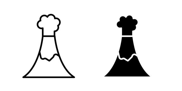 Volcano icon minimal logo pack