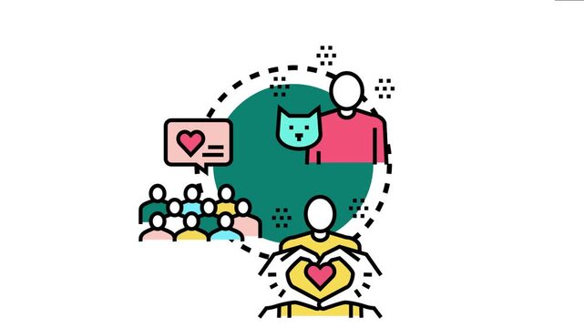 People showing support and gratitude for volunteers dedicating time to community service and animal care, symbolizing recognition and appreciation