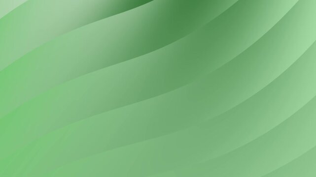 Green abstract waves flowing in a seamless motion background