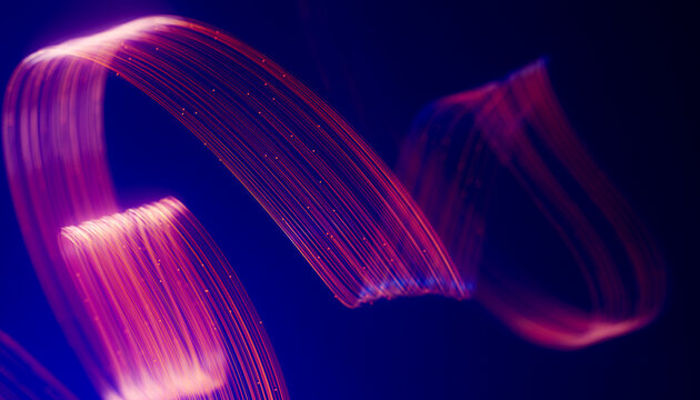 3D Digital Wave Transmission Light Flow
