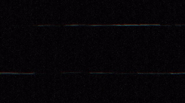 Retro Analog Glitch Texture with Shifting RGB Lines and Flicker Signal Error, Static Noise and Distortion. Vintage Television Overlay with RGB Distortion Scanlines