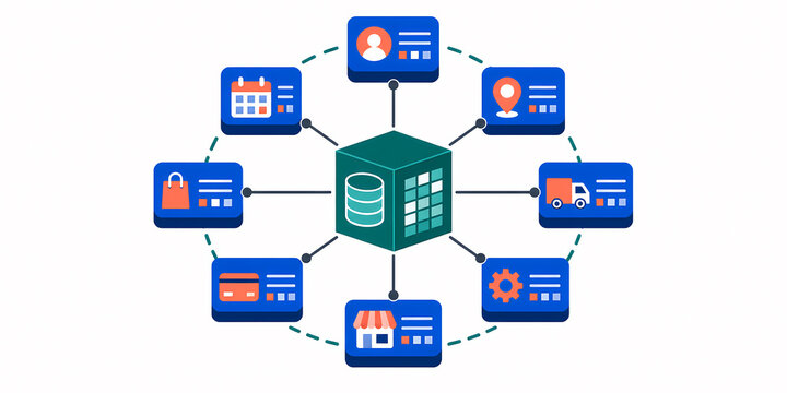 Data warehouse star schema architecture illustration