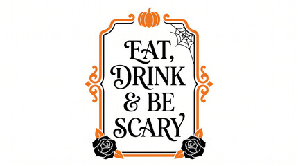 Eat Drink Be Scary Halloween Design